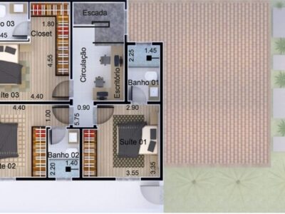 Sobrado 90 | Planta Pronta
