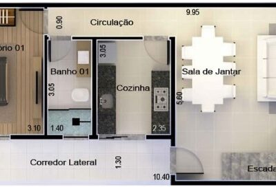 Sobrado 95 | Planta Pronta