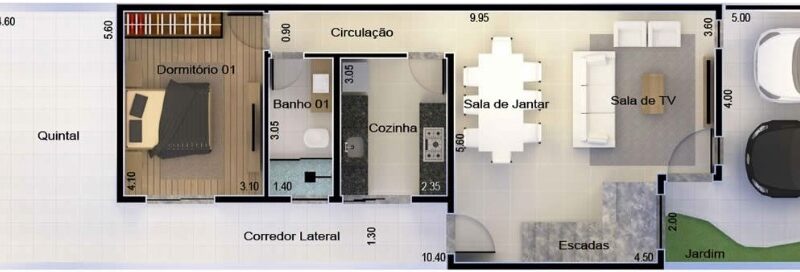 Sobrado 95 | Planta Pronta